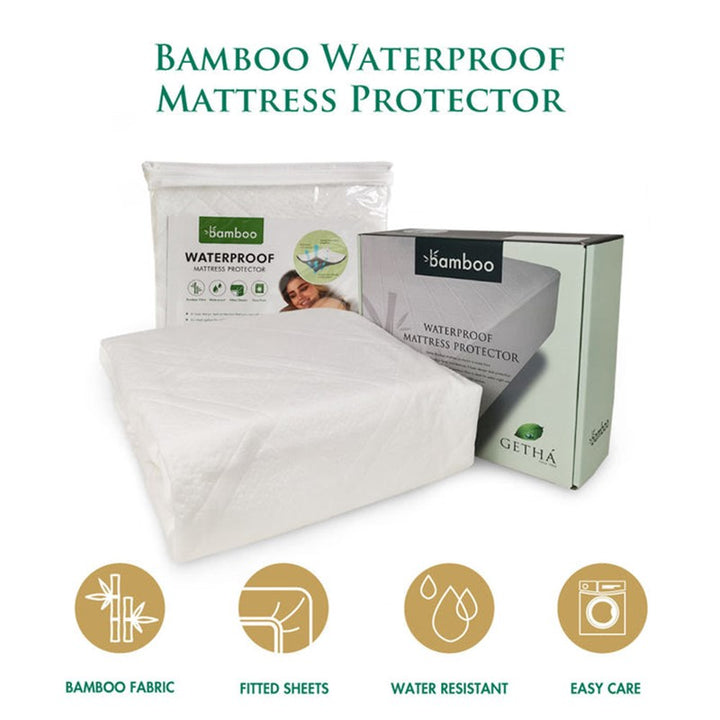 Bamboo Waterproof Mattress Protector (KING)