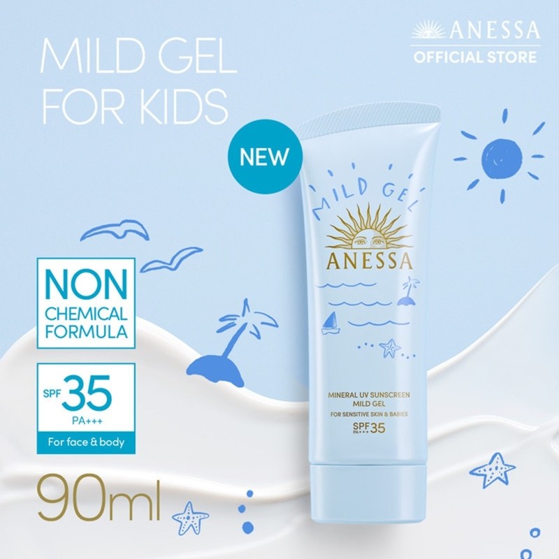 Mineral UV Sunscreen Skincare Mild Gel 90g