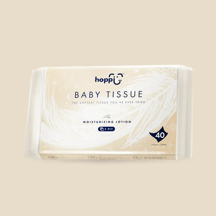 Hoppi Baby Tissue Bundles Pack  (40 Wipes x 10 Packs)
