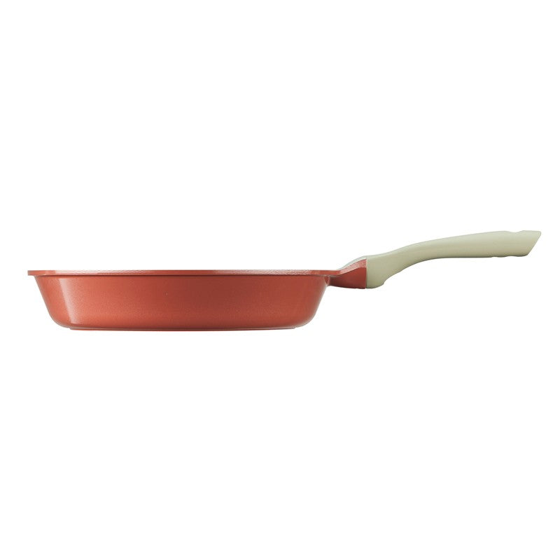 Omi Simple Marble Fry Pan 28cm (Coral Orange)