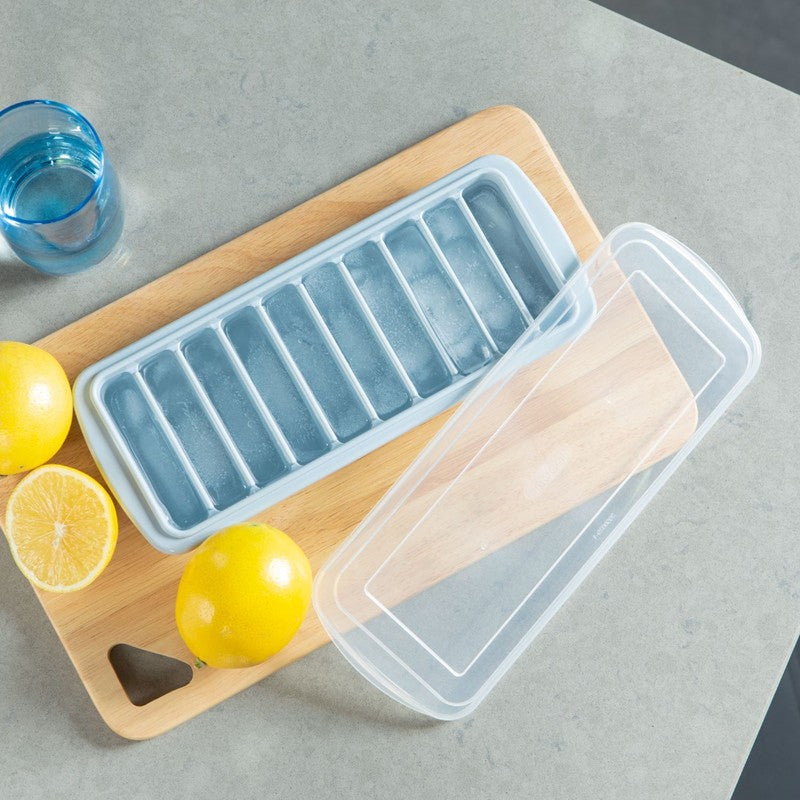 Kari Ice Bar Tray 10 Bars (with Lid) - Blue