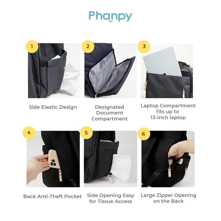 Phanpy Yiyan Backpack Mom Bag (Daddy Style)
