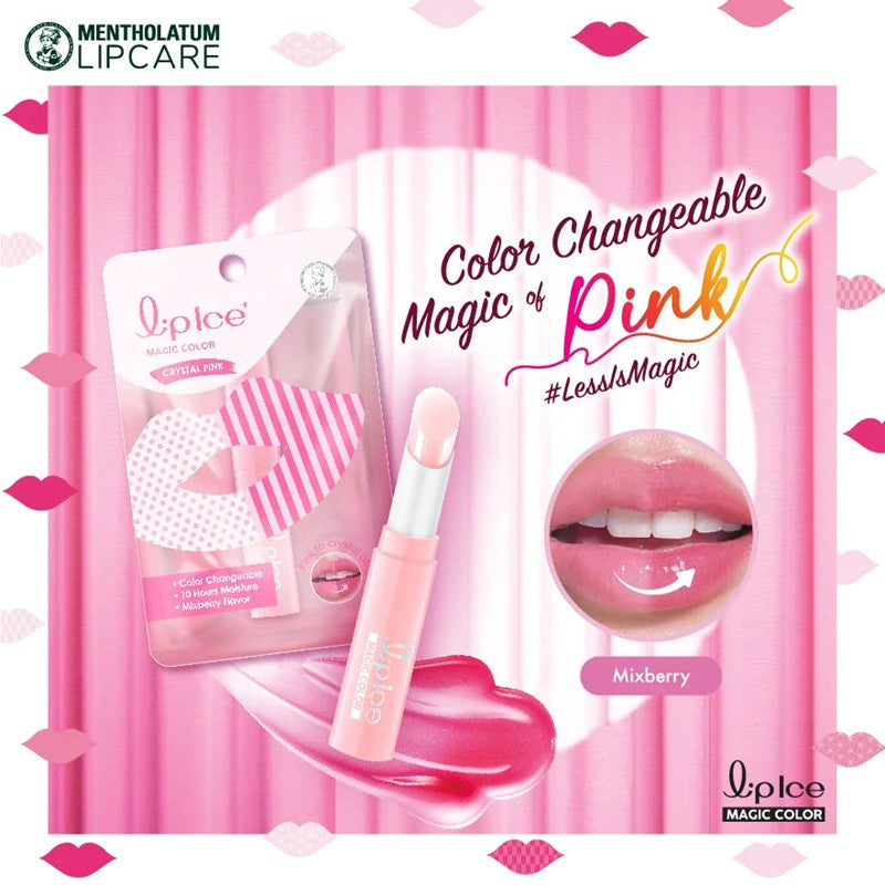 LIPICE Magic Color Mix Berry 2g (Crystal Pink)