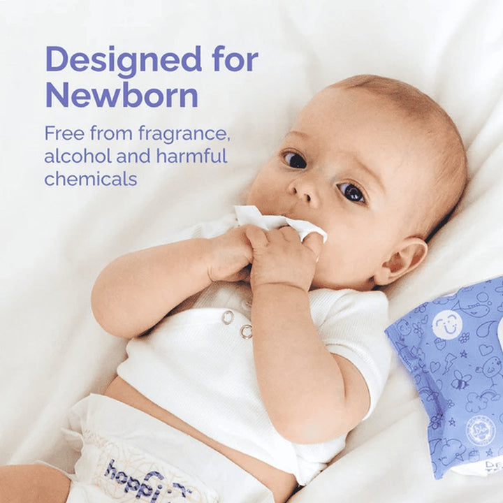 Hoppi 99% Premium Water Baby Wipes (80 Wipes x 3 Packs)
