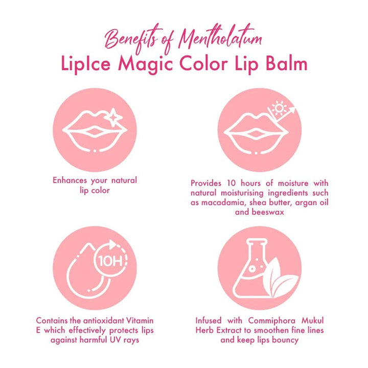LIPICE Magic Color Strawberry 2g (Rose Pink)