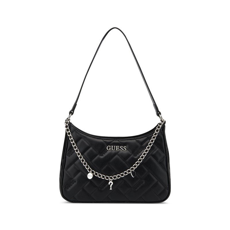 Tana Top Zip Shoulder Bag (Black)