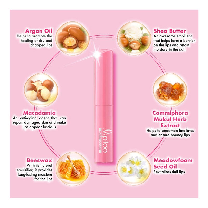 LIPICE Magic Color Fragrance Free 2g (Rose Pink)