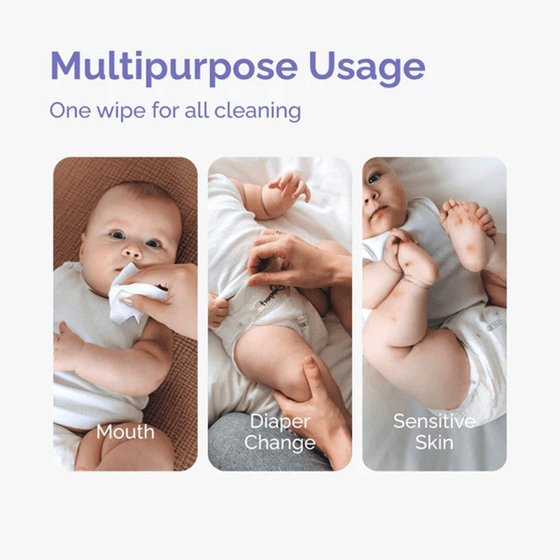 Hoppi 99% Premium Water Baby Wipes (80 Wipes x 3 Packs)