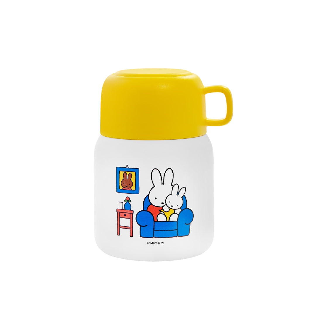 [Miffy x Corelle] Snapware Thermal Flask with Cup Lid & Foldable Spoon 580ml