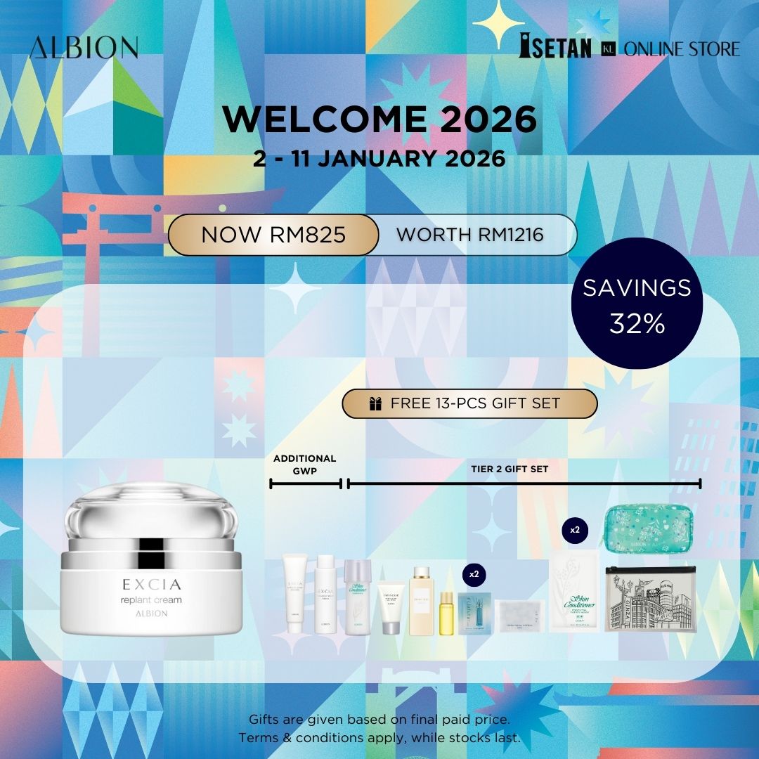 NEW YEAR : EXCIA BRIGHTENING Replant Whitening Cream 30g, Gift worth RM391
