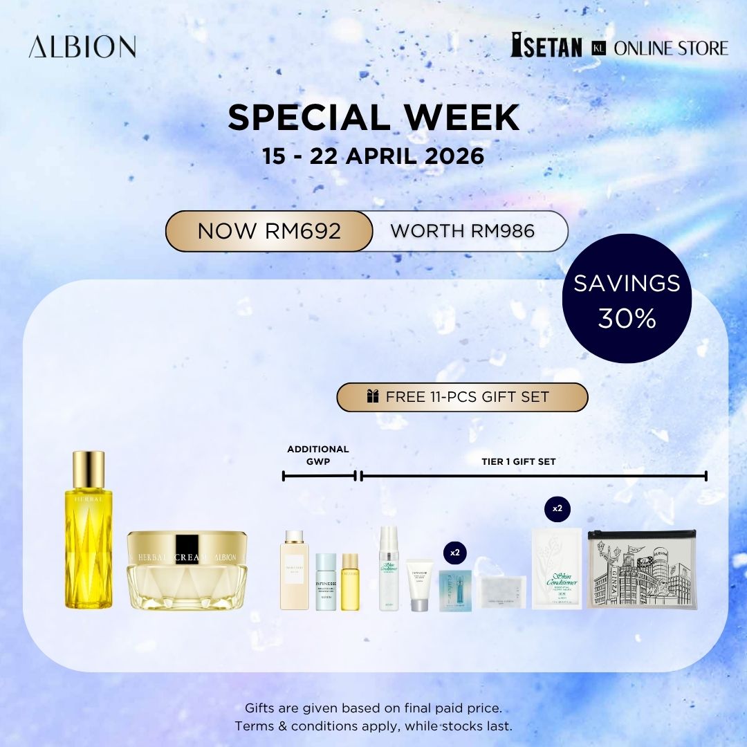 GLOW : Albion Herbal Series Combo, Gift worth RM294
