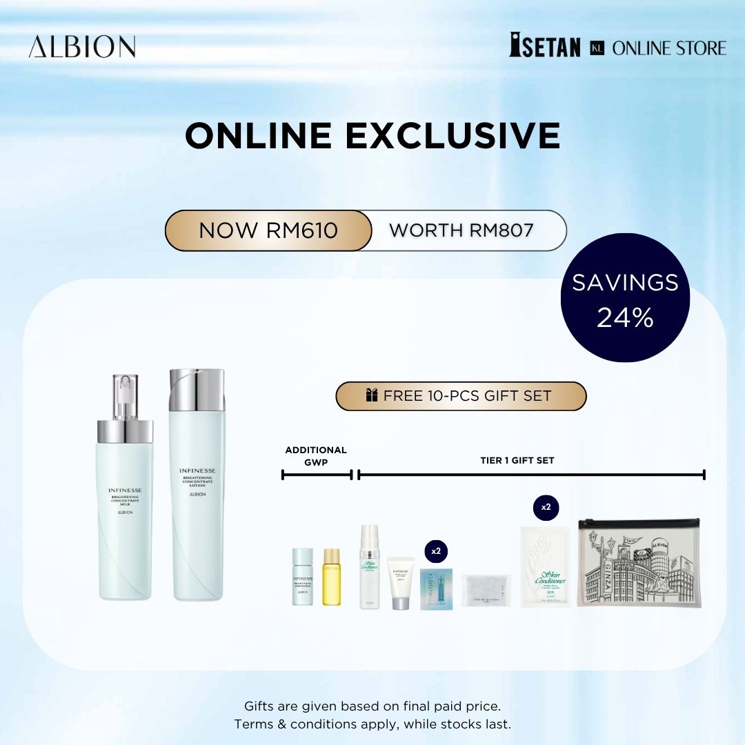 Online Exclusive : Infinesse Brightening Concentrate Bundles, Gift worth RM197