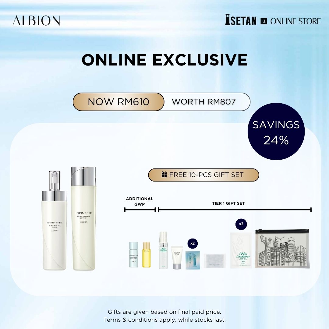 Online Exclusive : Infinesse Pump Matrix Bundles, Gift worth RM197