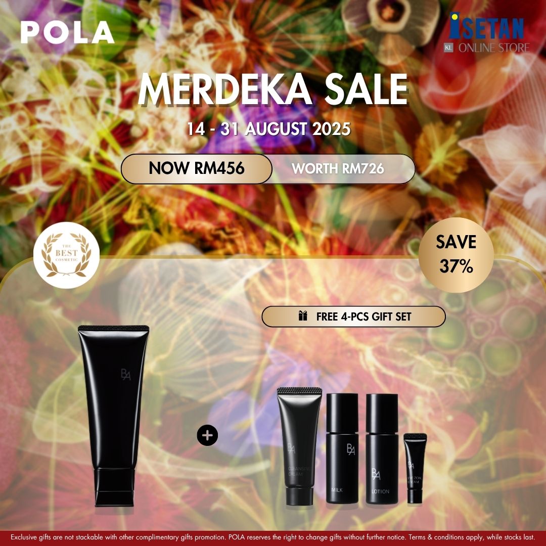 MERDEKA : POS  B.A 6th Wash 100g, Gifts worth RM270