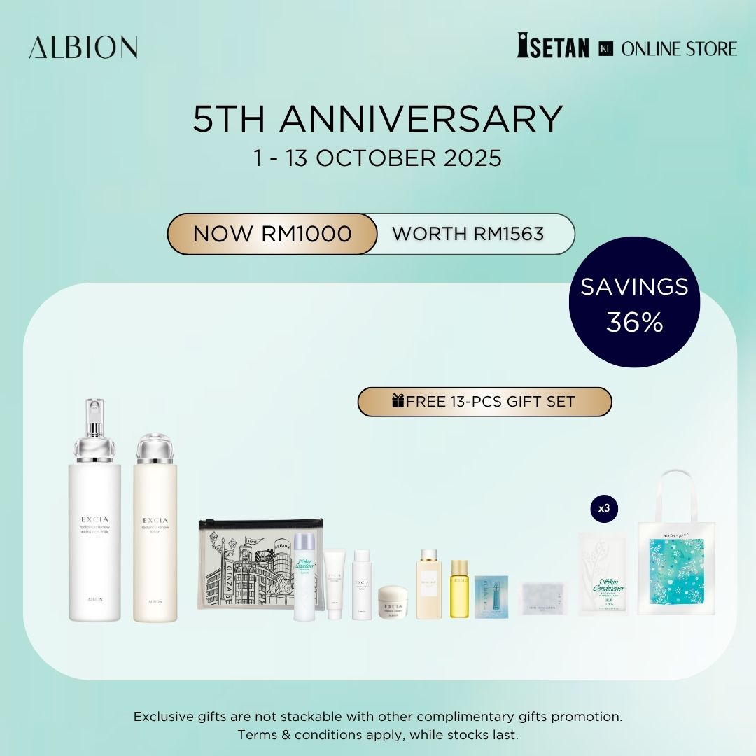 ANNIVERSARY : Excia Radiance Renew Lotion Bundle B, Gift worth RM563