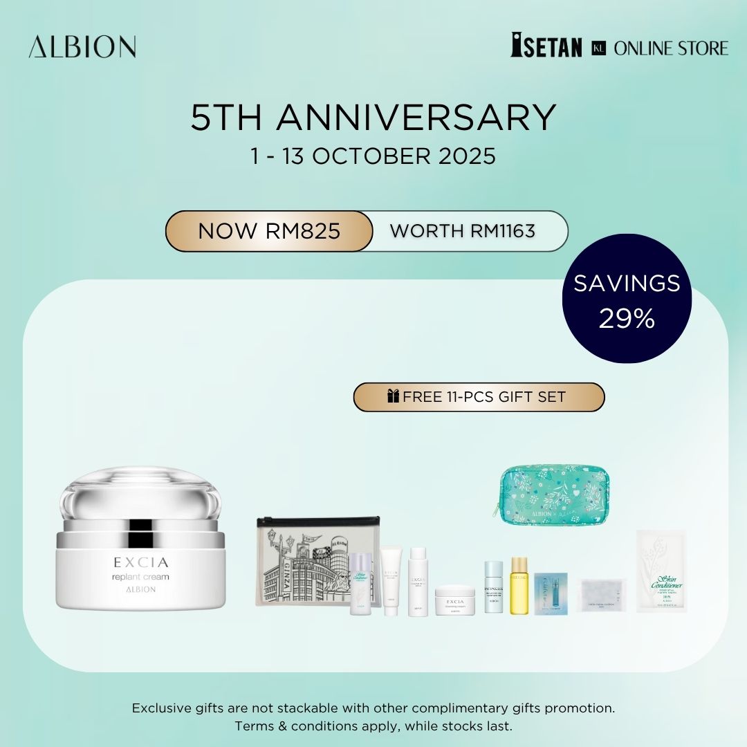 ANNIVERSARY : Excia Brightening Replant Whitening Cream 30g, Gift worth RM338