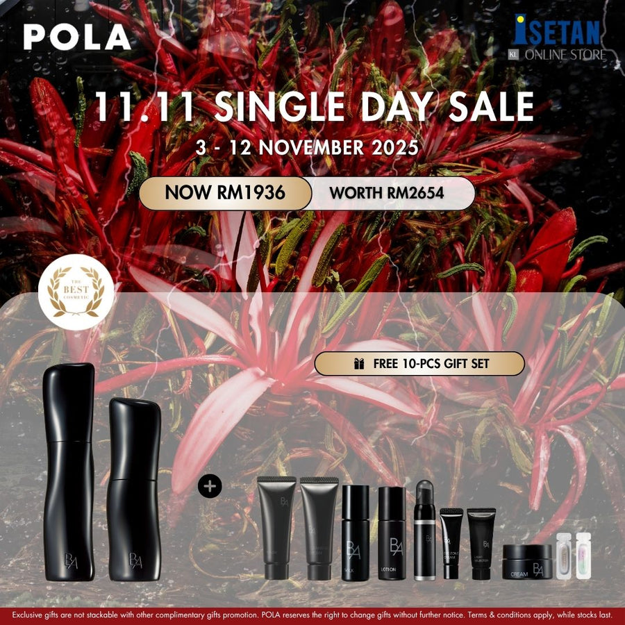 POLA 11.11 : B.A 7th Lotion 120ml & Milk 80ml, Gift worth RM718