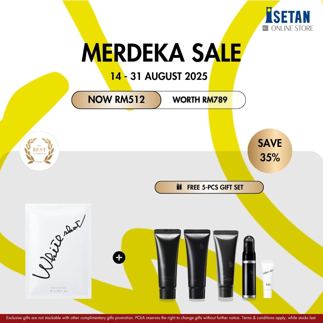 MERDEKA : White Shot Mask QXS (7 sheets), Gift worth RM277