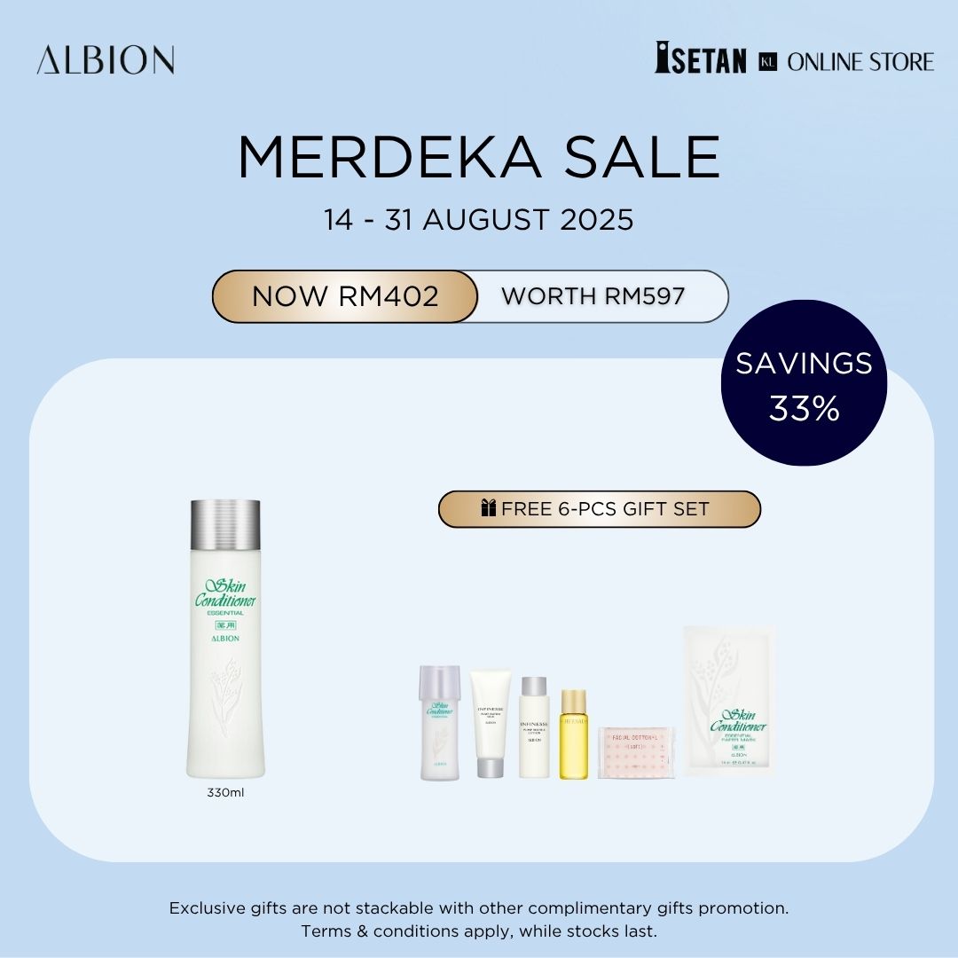 MERDEKA : Skin Conditioner Essential N 330ml, Gift worth RM195