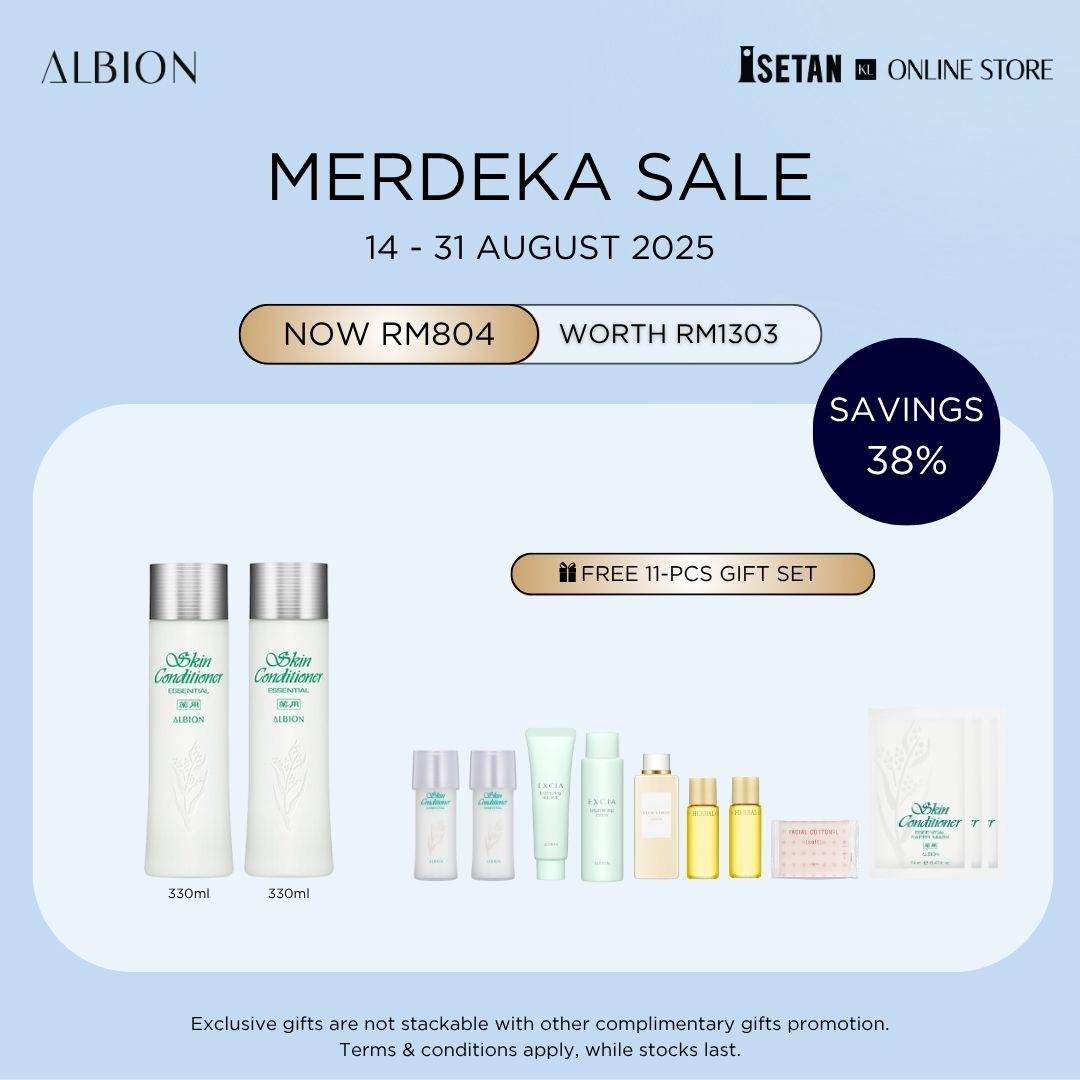 MERDEKA : Skin Conditioner Essential N (330ml) Combo, Gift worth RM499