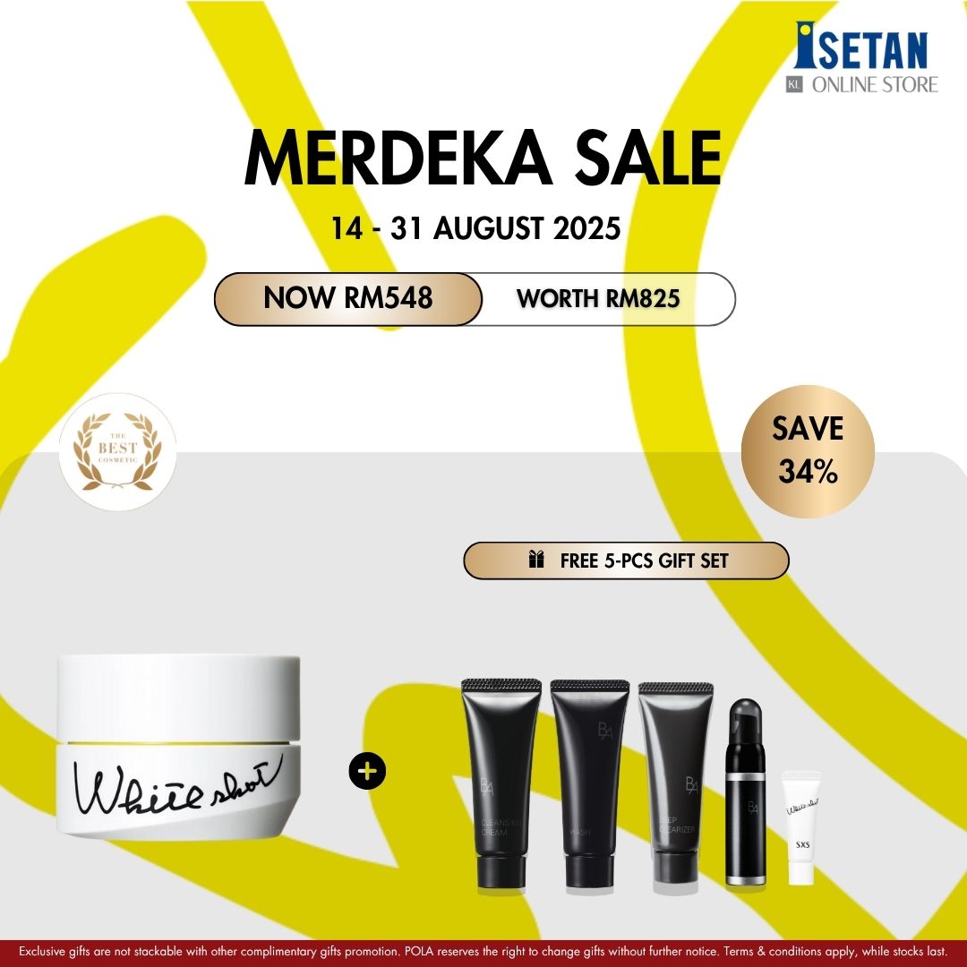 MERDEKA : White Shot RXS N 50g, Gift worth RM277