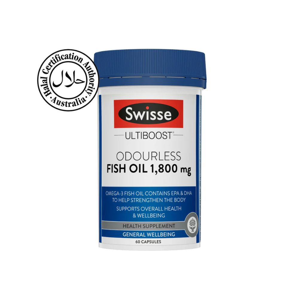 Ultiboost Odourless Fish Oil Con 1800mg 60Caps