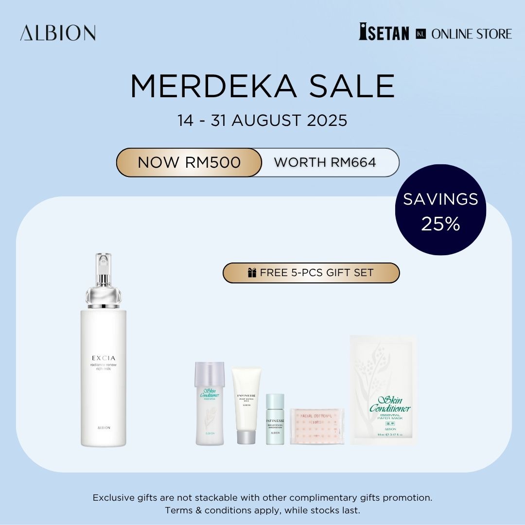 MERDEKA : Excia Radiance Renew Rich Milk 200g, Gift worth RM164