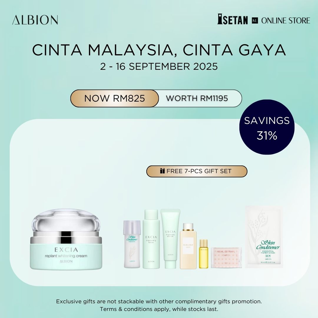 CINTA : EXCIA BRIGHTENING Replant Whitening Cream 30g, Gift worth RM370