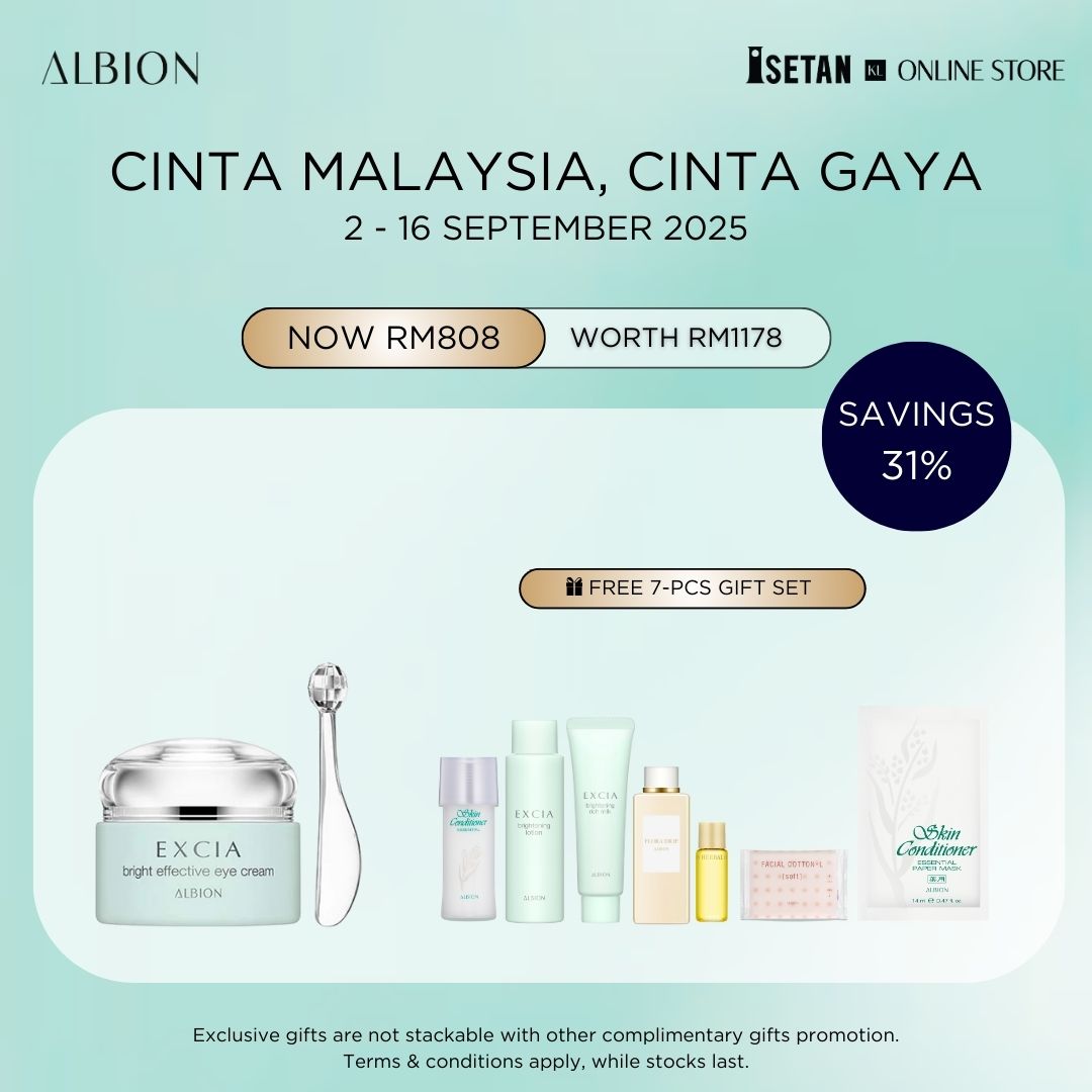 CINTA : EXCIA Bright Effective Eye Cream 15g, Gift worth RM370
