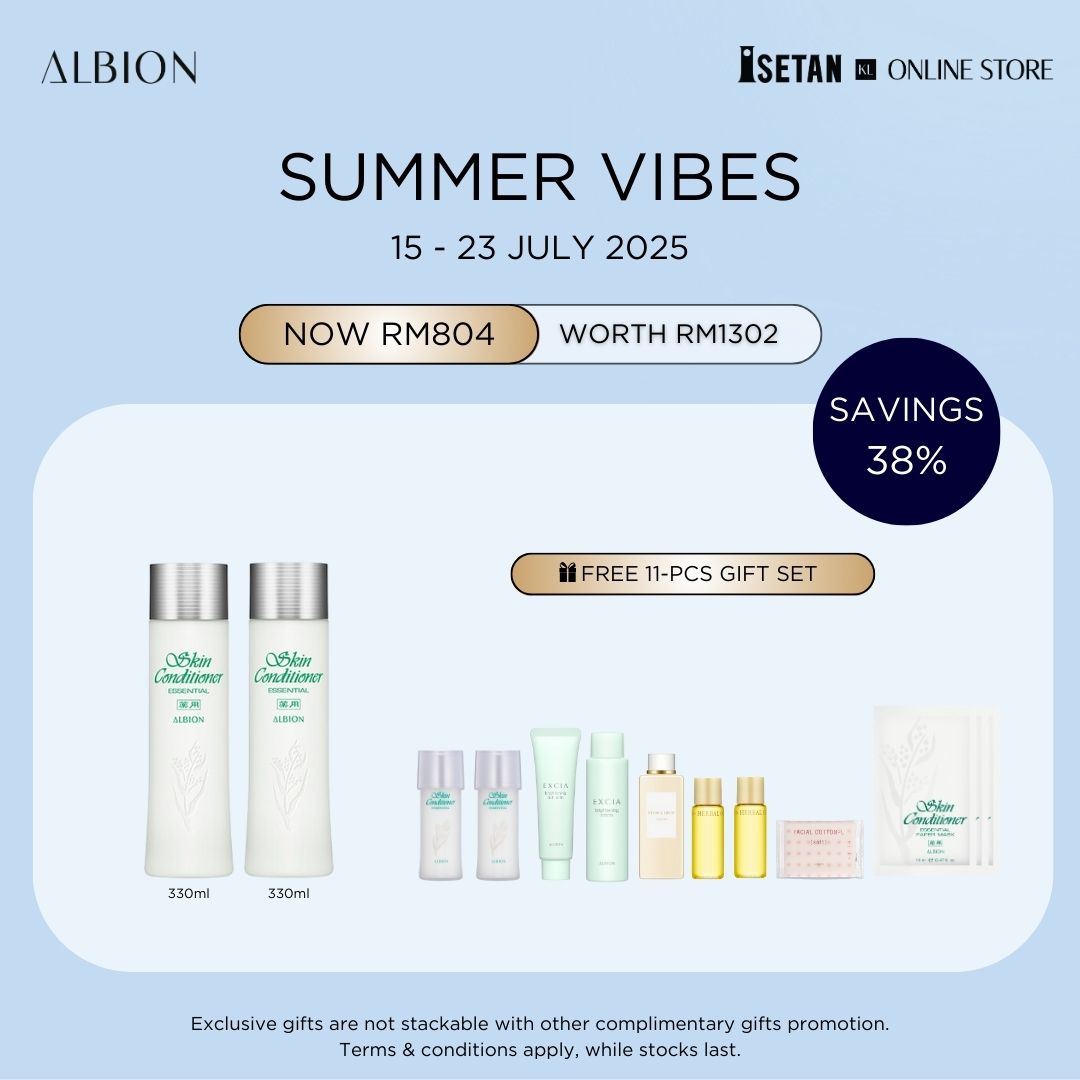 SUMEMR : Skin Conditioner Essential N (330ml) Combo, Gift worth RM498