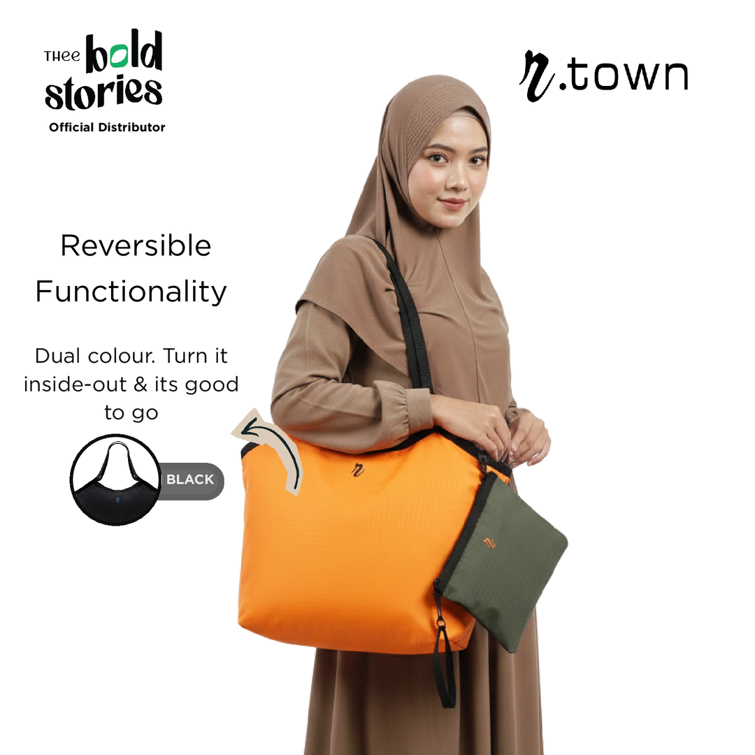 "Trocedero" Reversible Tote (Navy / Black)