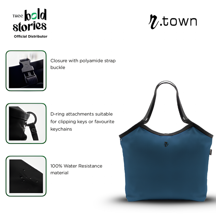 "Trocedero" Reversible Tote (Navy / Black)