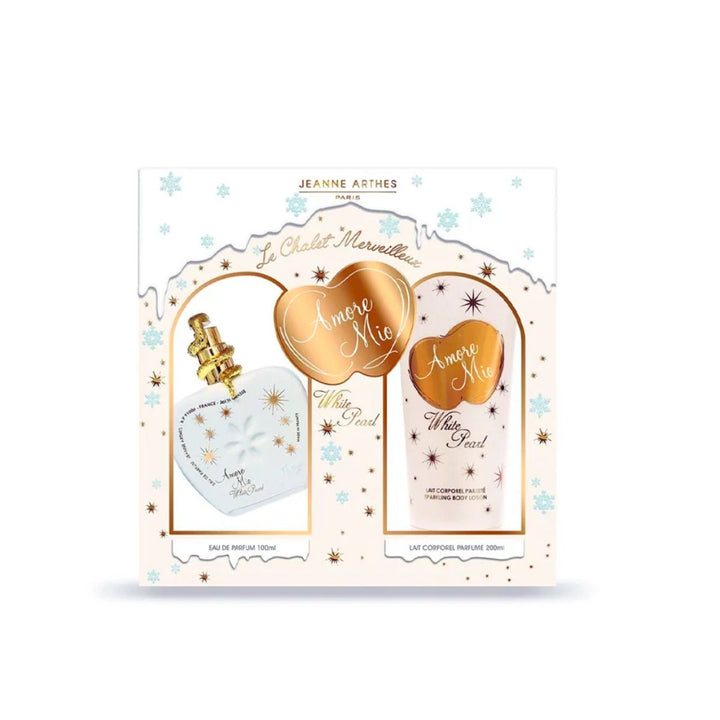 Clearance Sale : Jeanne Arthes Amore Mio White Pearl EDP 100ml-GIFT SET