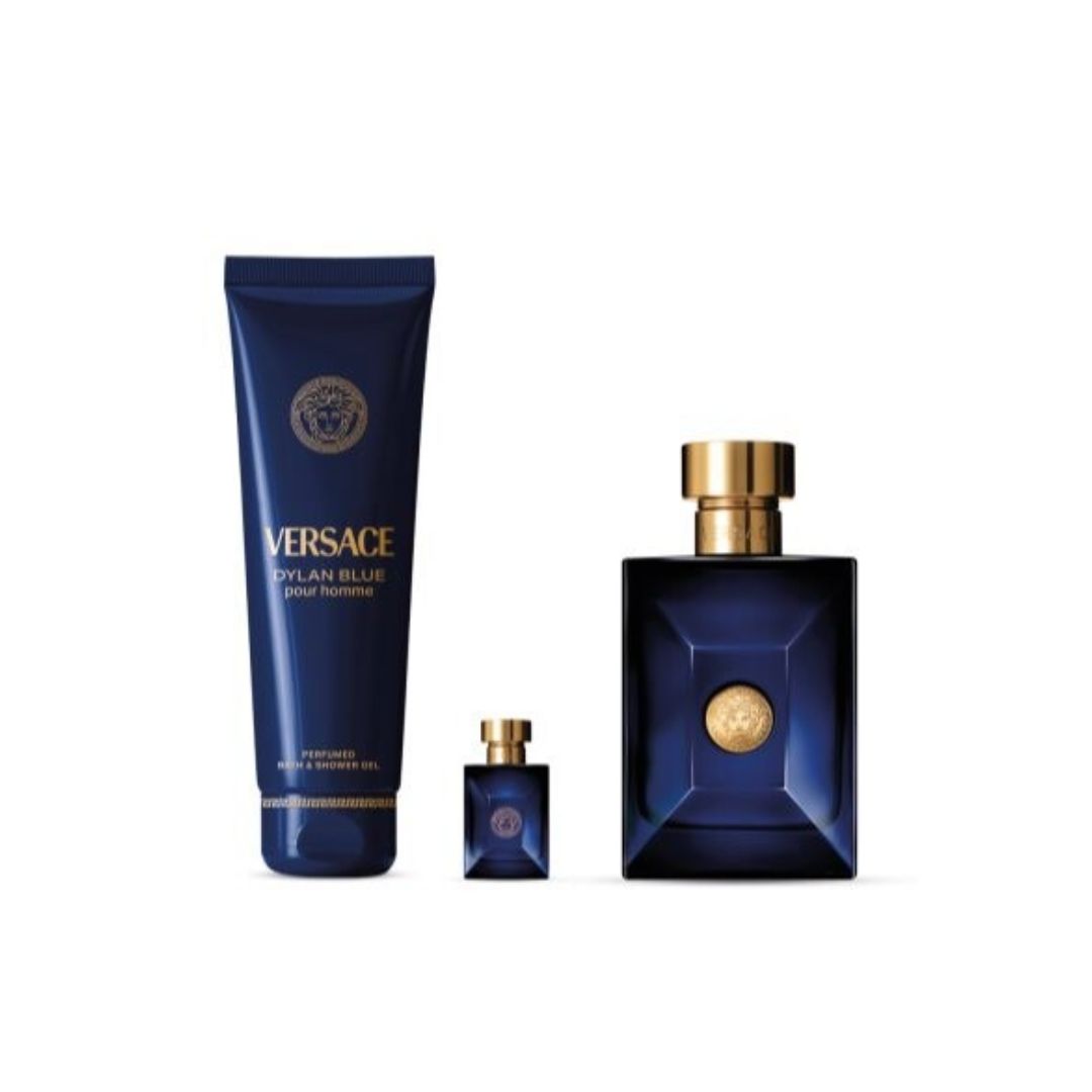 Gift Set :Versace Dylan Blue Pour Homme EDT 100ml-LIMITED EDITION