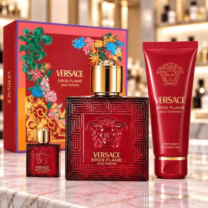Gift Set :Versace Eros Flame EDP 100ml-LIMITED EDITION