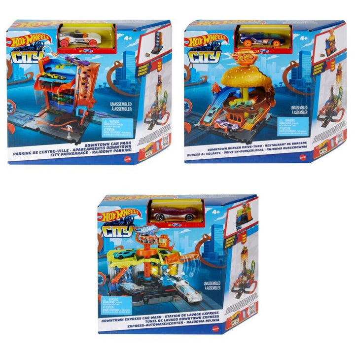 HOT WHEELS JMJ52 City Lift & Launch - ASSORTED | Isetan KL Online Store