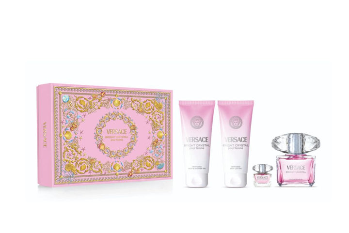 Gift Set : Versace Bright Crystal 90ml- LIMITED EDITION