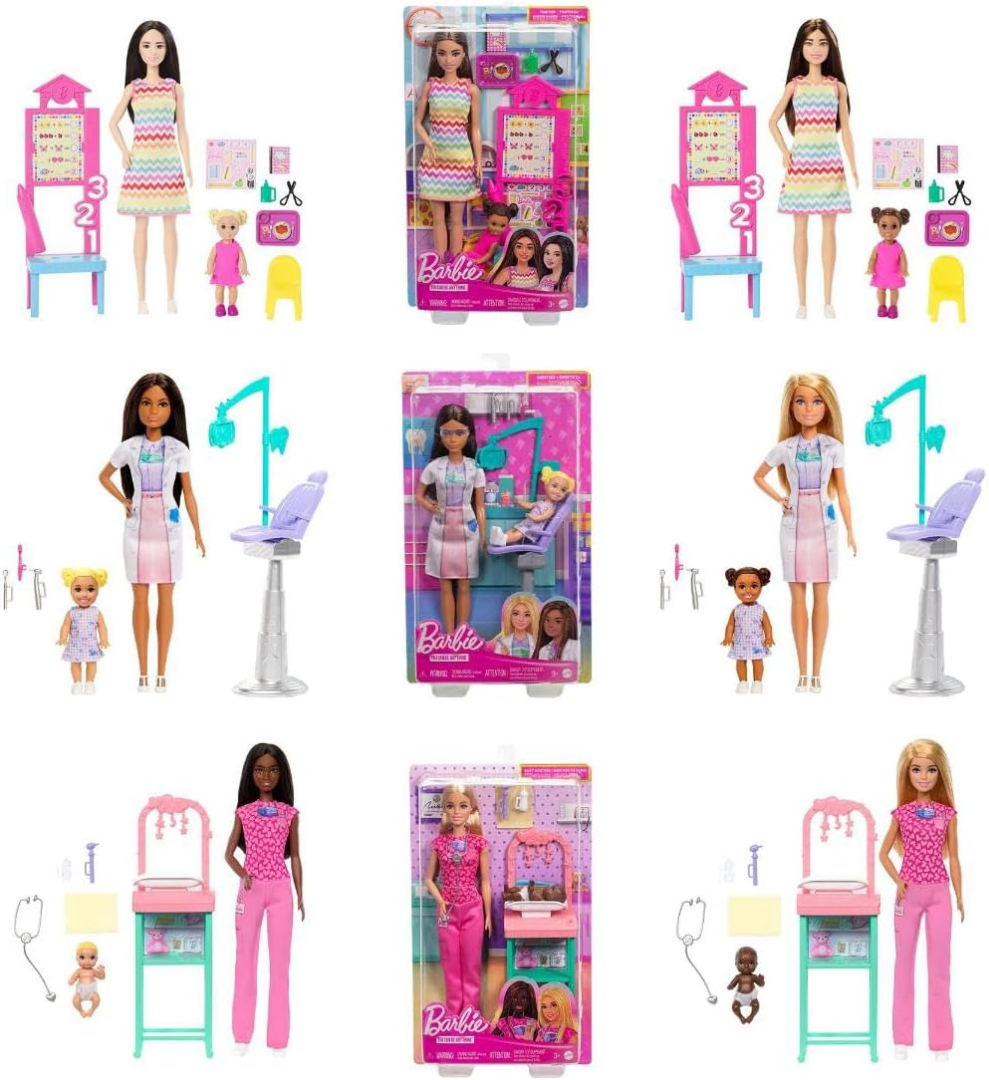JCR71 Barbie Career Nurturing Playset - Assorted