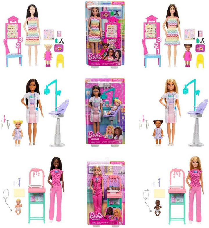 JCR71 Barbie Career Nurturing Playset - Assorted