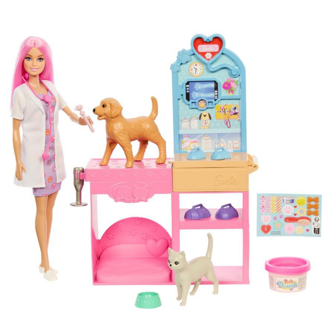 JFX93 Barbie Career Pet Vet Playset