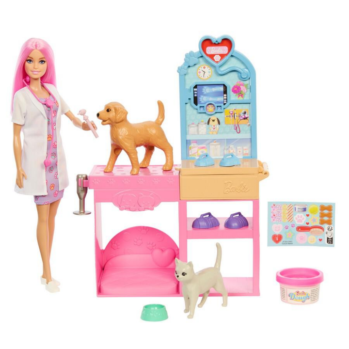 JFX93 Barbie Career Pet Vet Playset