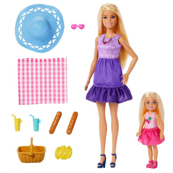 JBF43 Barbie Family Barbie Malibu & Chelsea Core Outfit