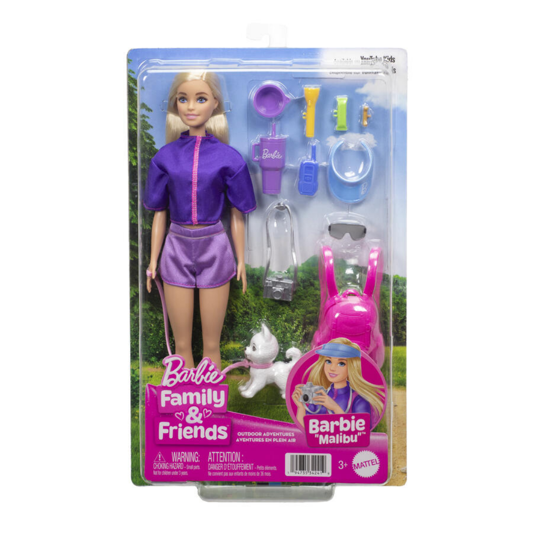 JJV59 Barbie Family Outdoor Adventure Malibu