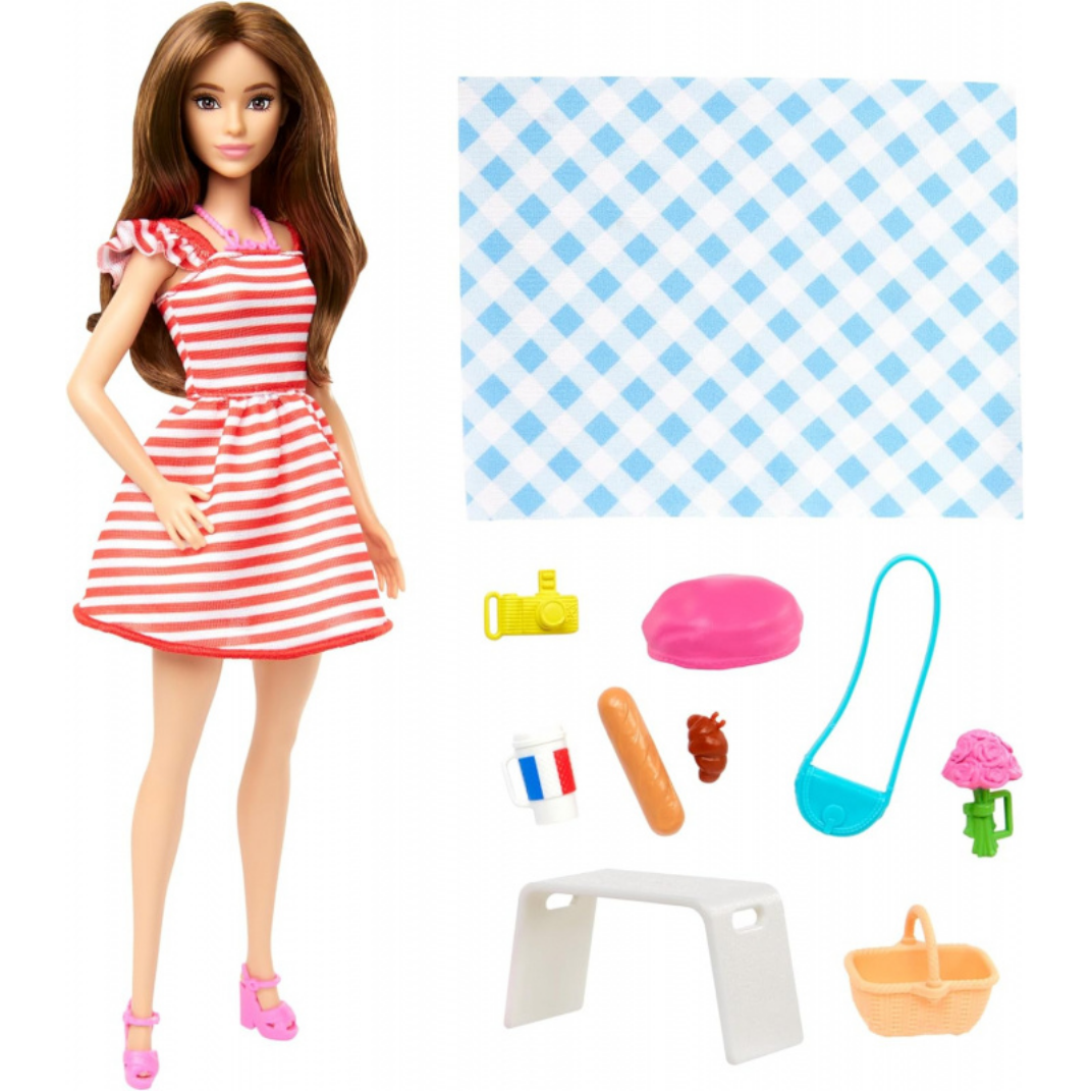 HWH99 Barbie Pink Parisian Playset with Doll