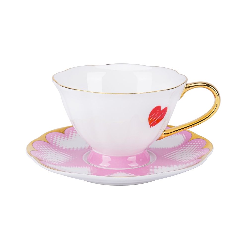 [Pickup Only] Valentine Cup and Saucer 120ml