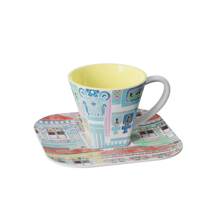[Pickup Only] Watercolor Joochiat Cup and Saucer 100ml (Yellow)