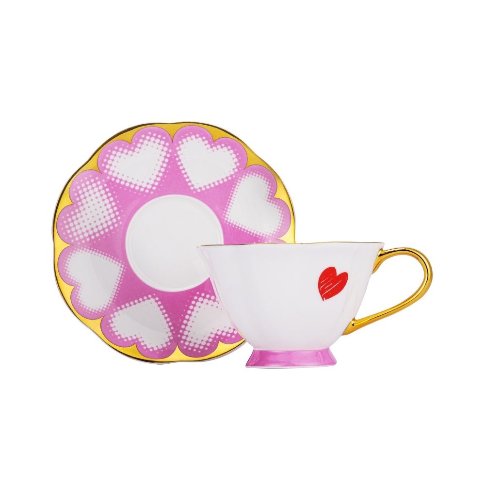 [Pickup Only] Valentine Cup and Saucer 120ml