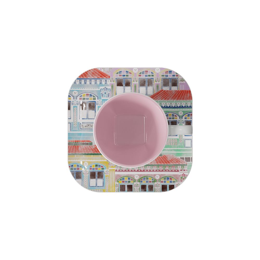[Pickup Only] Watercolor Joochiat Cup and Saucer 100ml (Pink)
