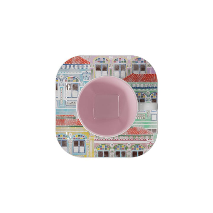 [Pickup Only] Watercolor Joochiat Cup and Saucer 100ml (Pink)