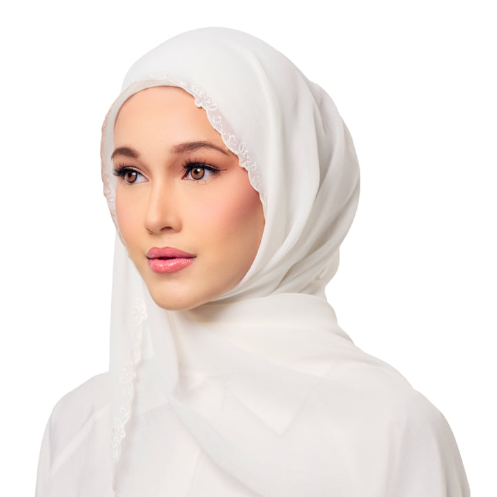 Sulam Surya Chiffon Linen Scarf